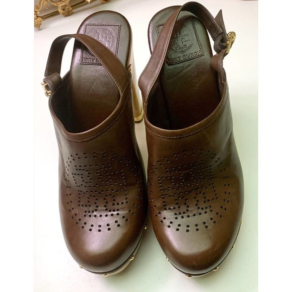 Tory Burch Brayden Sling Back Platform Clogs - Picture 3 of 8